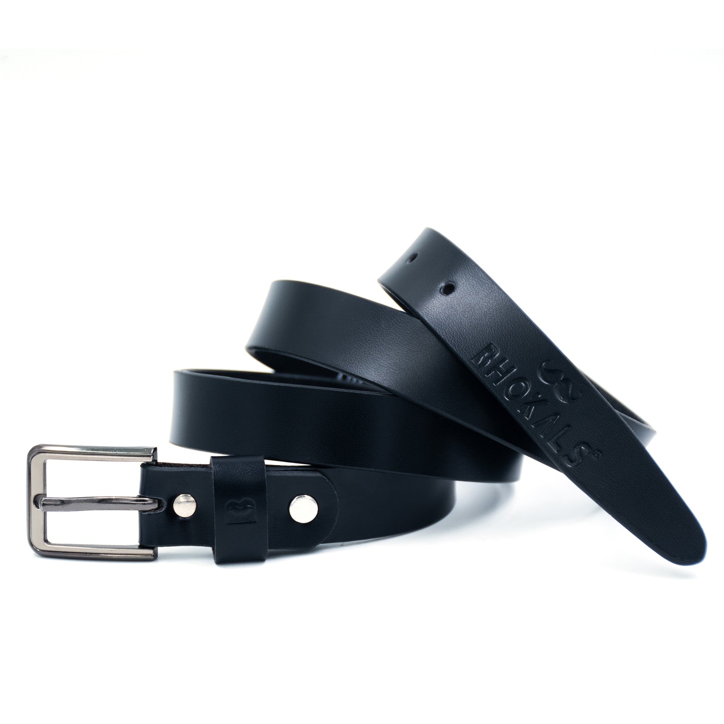 Bhokals Women Black Leather Belt