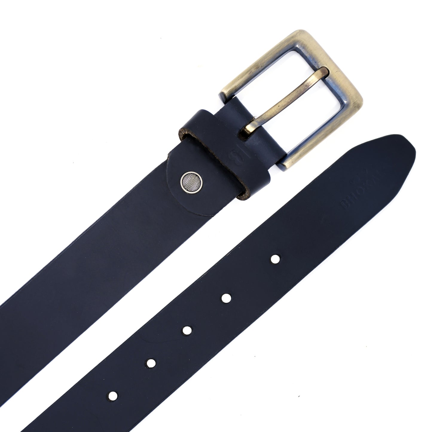 Bhokals Men Black Formal Leather Belt