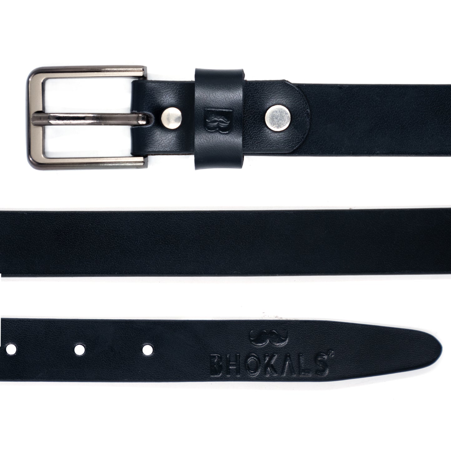 Bhokals Women Black Leather Belt