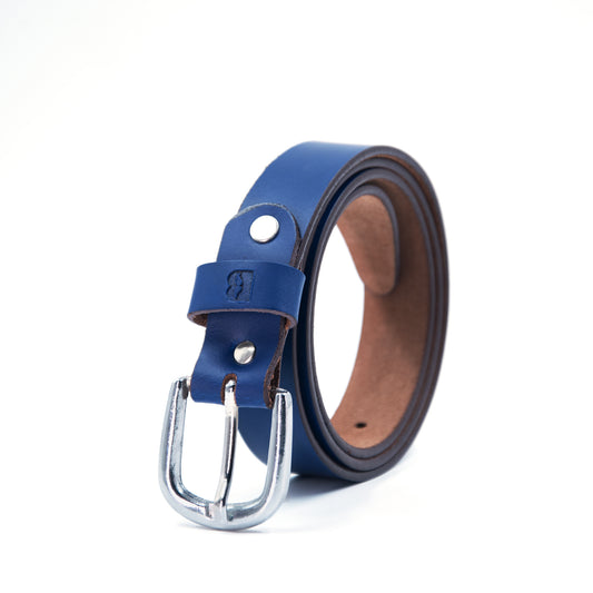 Bhokals Women Blue Leather Belt