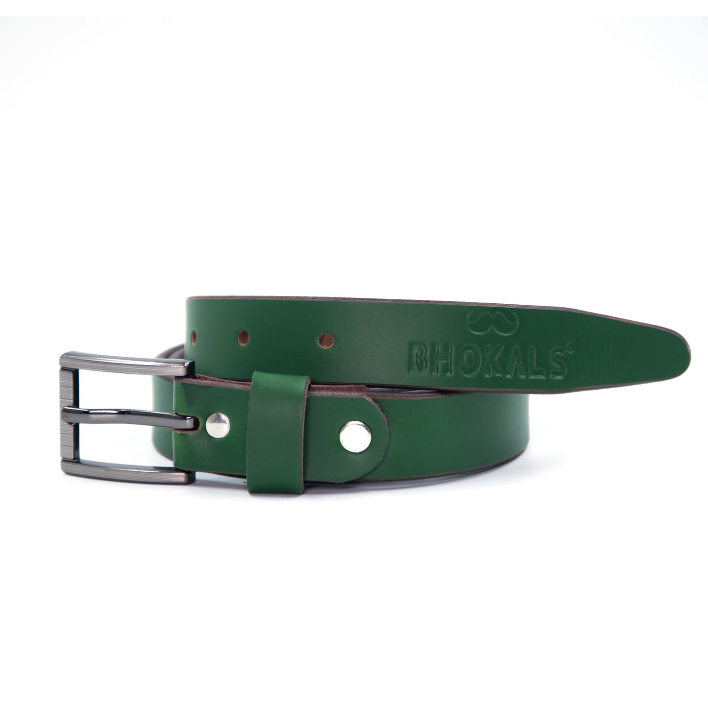 Bhokals Women Green Leather Belt